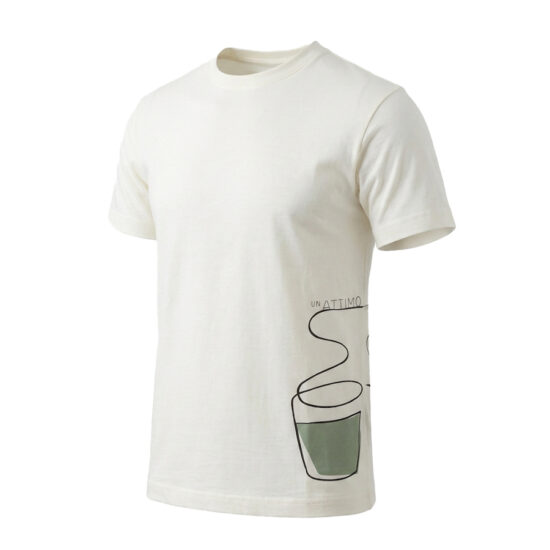 Un Attimo "Abstract Cup" Graphic Tee – Natural Cream Cotton