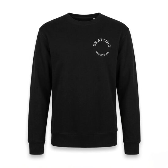 Un Attimo Signature Crewneck Sweatshirt – Classic Black