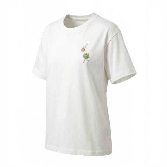 Un Attimo "Artist Series" Graphic Tee – Crisp White Organic Cotton
